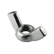 NEWPORT FASTENERS Wing Nut, #6-32, Steel, Zinc Plated, 0.41 in Ht, 0.72 in Max Wing Span, 2500 PK 498479-BR-2500